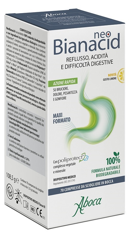 NEOBIANACID 70 COMPRESSE LIMONE - Farmafamily.it