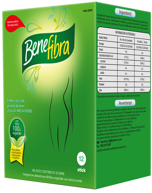 BENEFIBRA LIQUIDA 12 STICK DA 30 ML - Farmafamily.it
