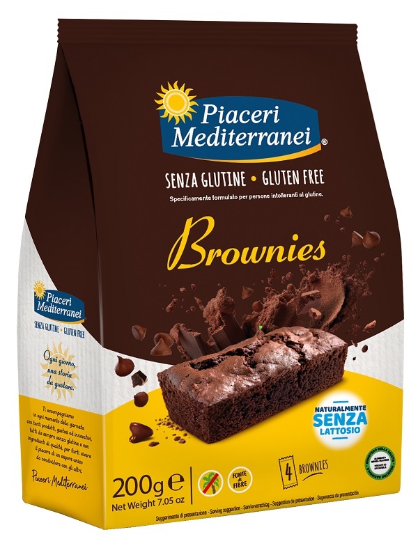 PIACERI MEDITERRANEI BROWNIES 200 G - Farmafamily.it