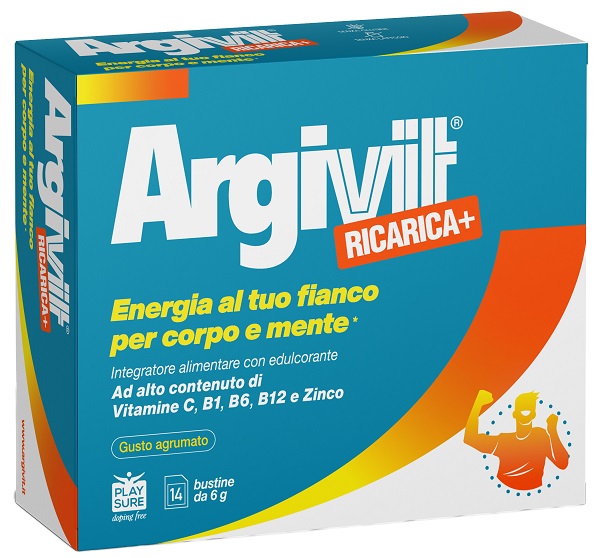 ARGIVIT RICARICA+ 14 BUSTINE DA 6 G GUSTO AGRUMATO CON EDULCORANTE SENZA GLUTINE SENZA LATTOSIO - Farmafamily.it