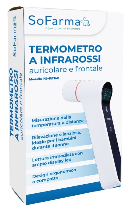 TERMOMETRO INFRAROSSI FRONTALE/AURICOLARE SOFARMAPIU' - Farmafamily.it