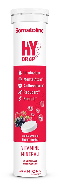 SOMATOLINE HYDROP FRUTTI ROSSI 20 COMPRESSE EFFERVESCENTI - Farmafamily.it