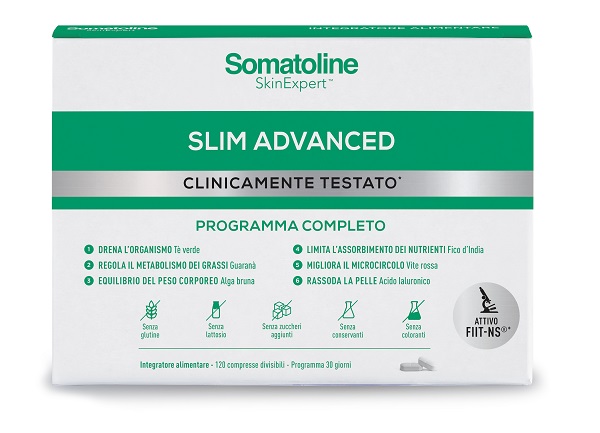 SOMATOLINE SLIM ADVANCED 120 COMPRESSE SENZA GLUTINE SENZA LATTOSIO - Farmafamily.it