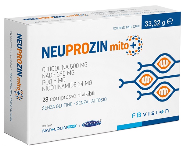 NEUPROZIN MITO + 28 COMPRESSE DIVISIBILI SENZA GLUTINE E LATTOSIO CON NAD+COLIN PURE E MGCPQQ - Farmafamily.it