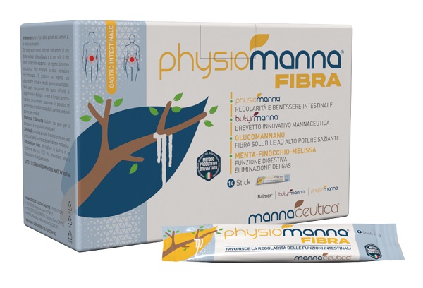 PHYSIOMANNA FIBRA 14 STICK PACK CON EDULCORANTE - Farmafamily.it