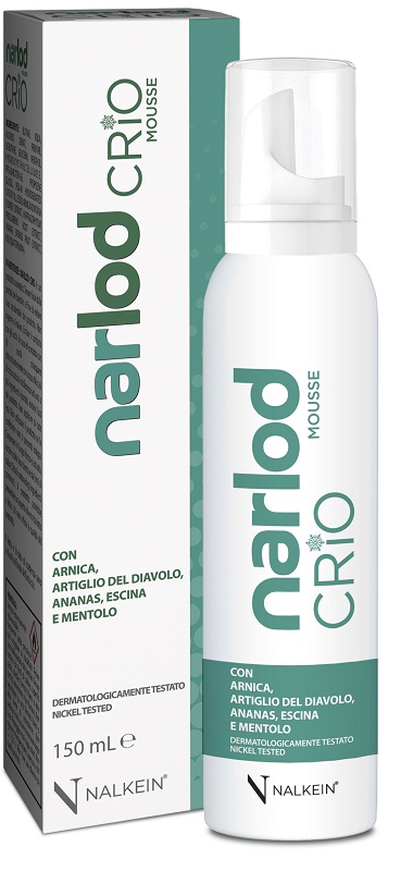 NARLOD CRIO MOUSSE CON ARNICA ARTIGLIO DEL DIAVOLO ANANAS ESCINA E MENTOLO 150 ML - Farmafamily.it