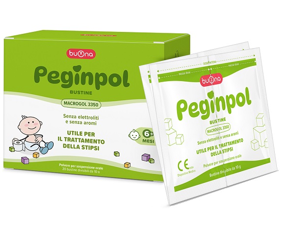 PEGINPOL 20 BUSTINE DIVISIBILI DA 10 G MACROGOL 3350 SENZA GLUTINE SENZA LATTOSIO - Farmafamily.it